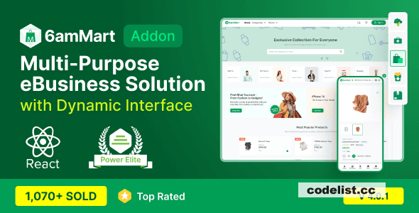 6amMart - React User Website v4.0.1